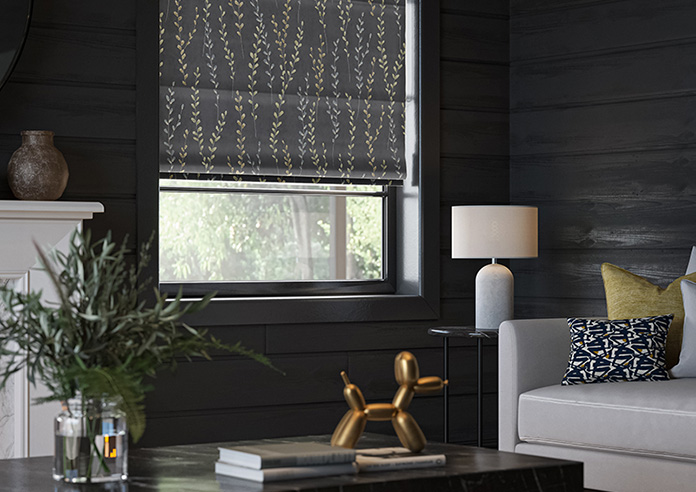 Willow Field, Onyx - Motorised Roman Blind - Image 5